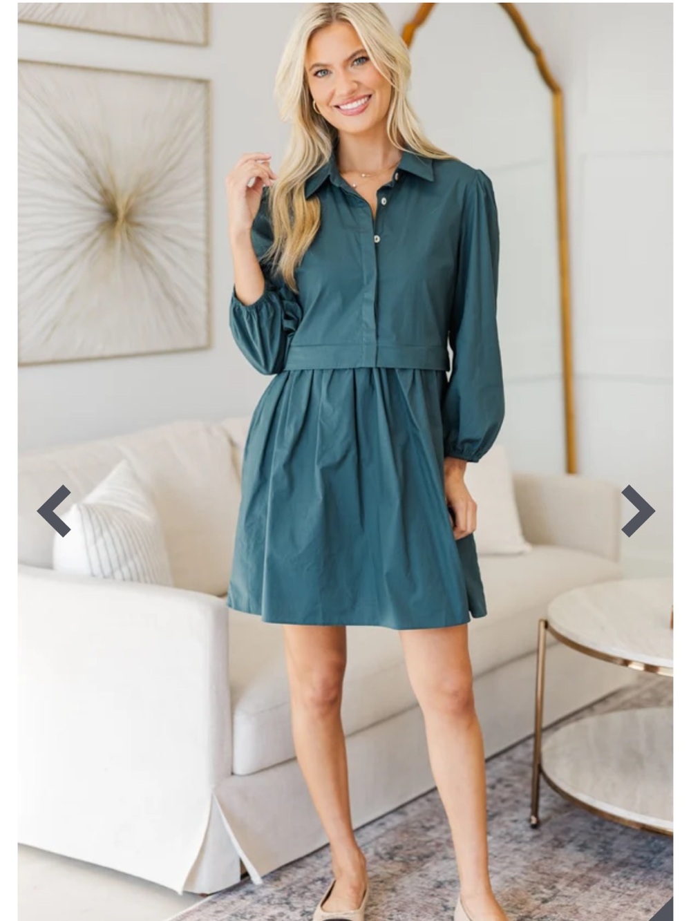 Shop the Mint Nursing Dress Lots Of Love Teal Green Shirt Dress Sz S Minimalist